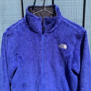 The North Face Sherpa Teddy Fur Zip Up Lined Jacket Purple Women's Size Medium